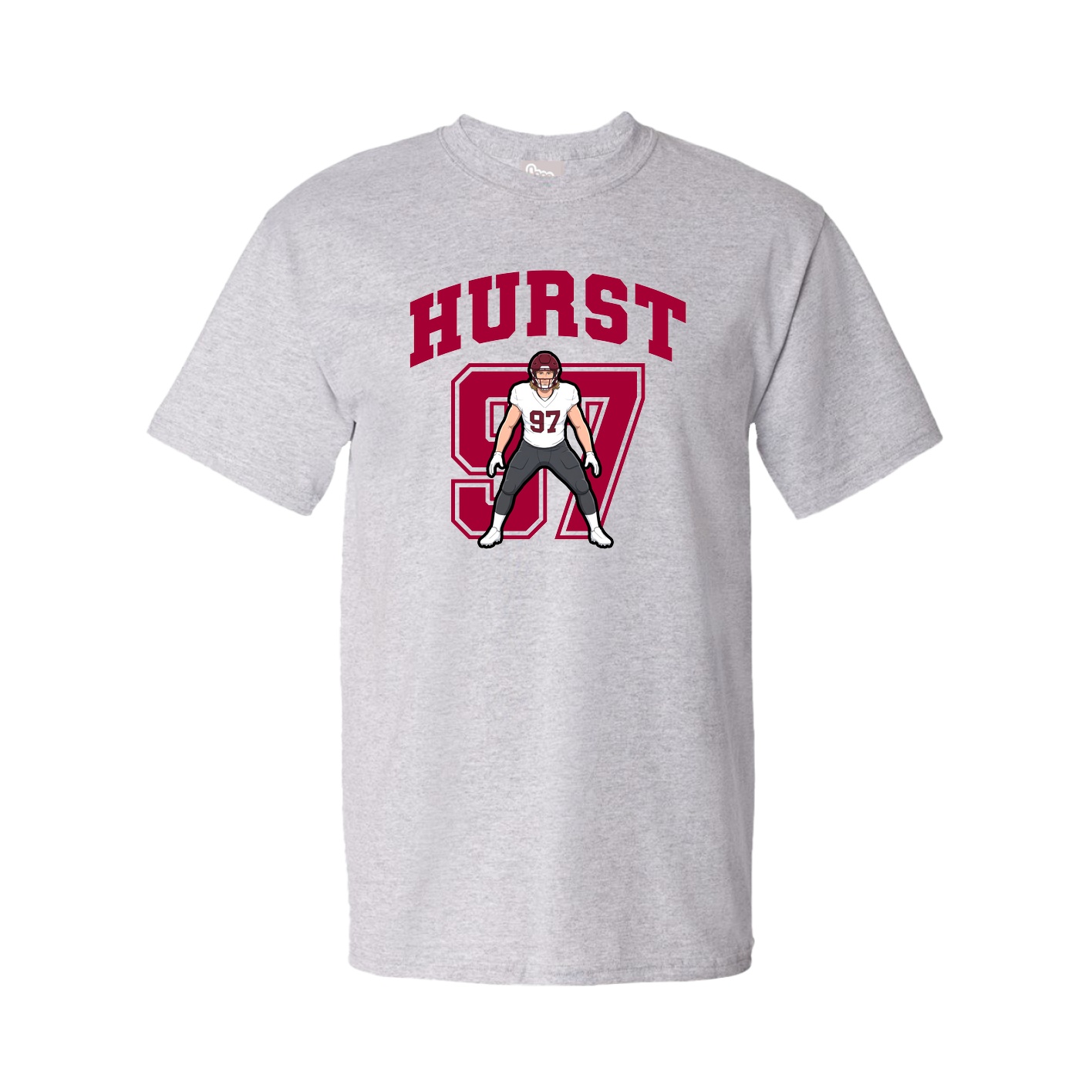 Youth Tee — Number in Grey