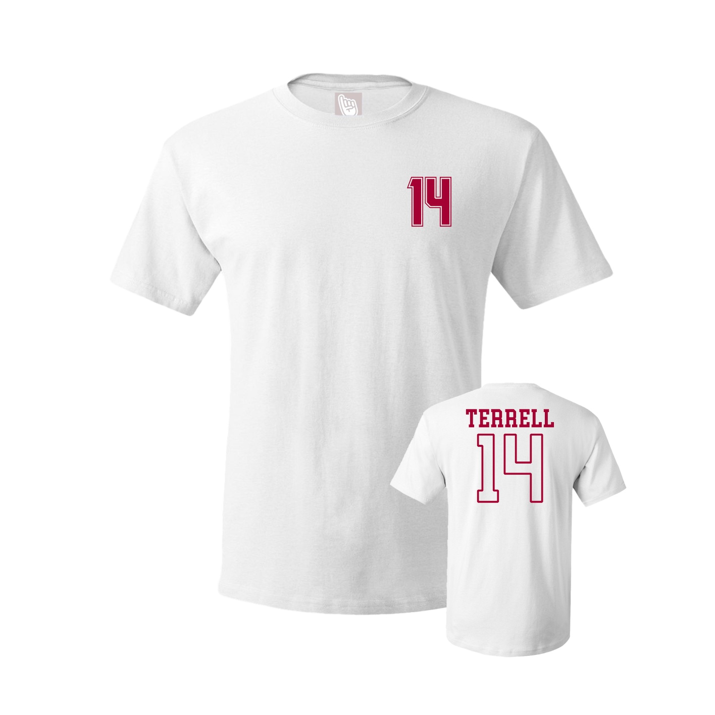 Youth Tee — Chest Back in White