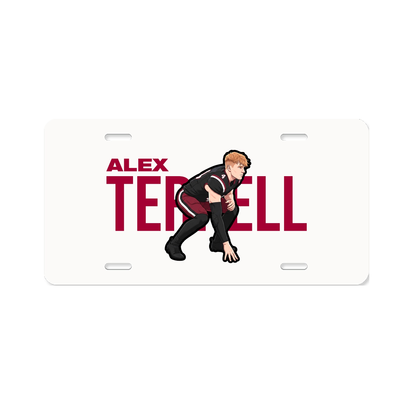 License Plate — Player Name in Classic