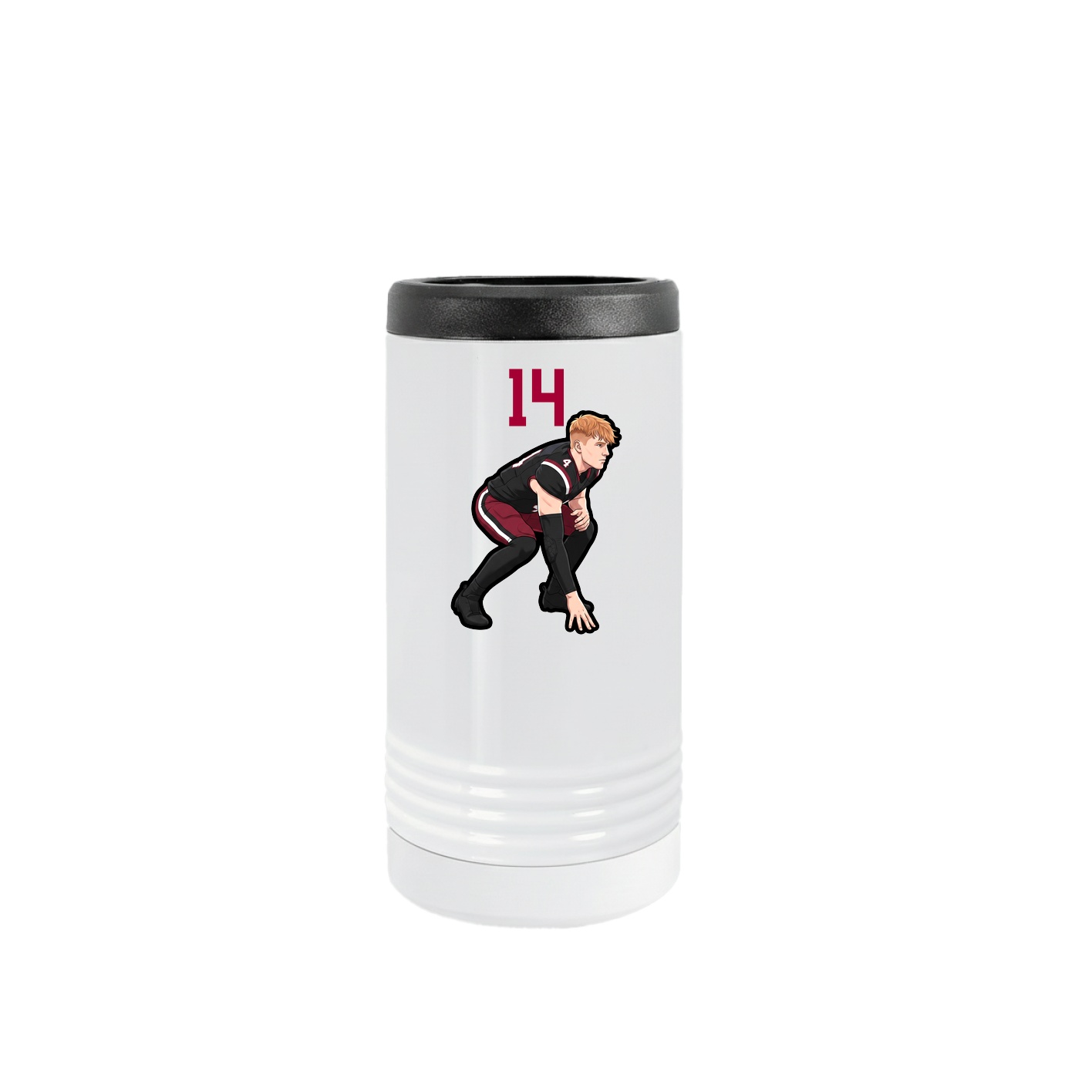 Slim Beverage Holder — Number Top in White