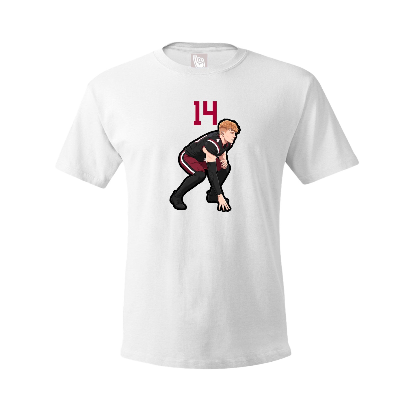 Tee — Number Top in White