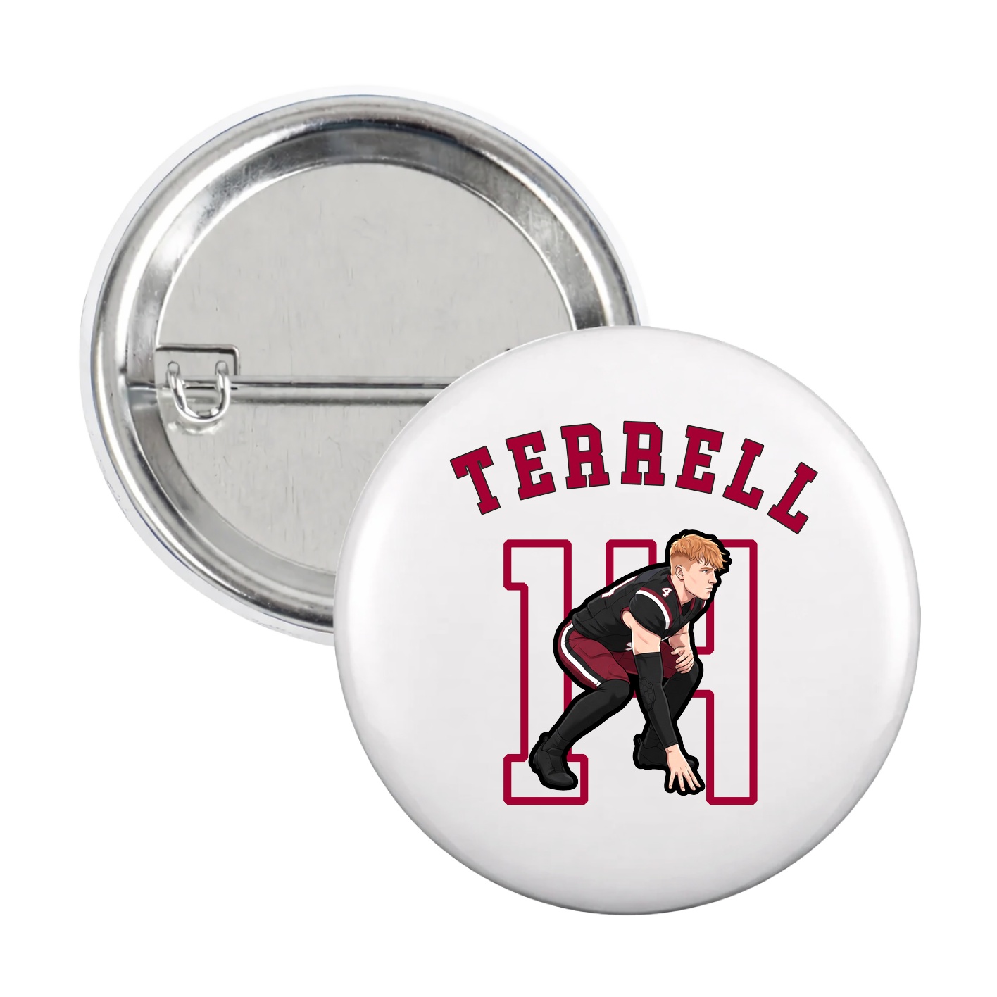 Game Day Button — Shirsey Arch in White