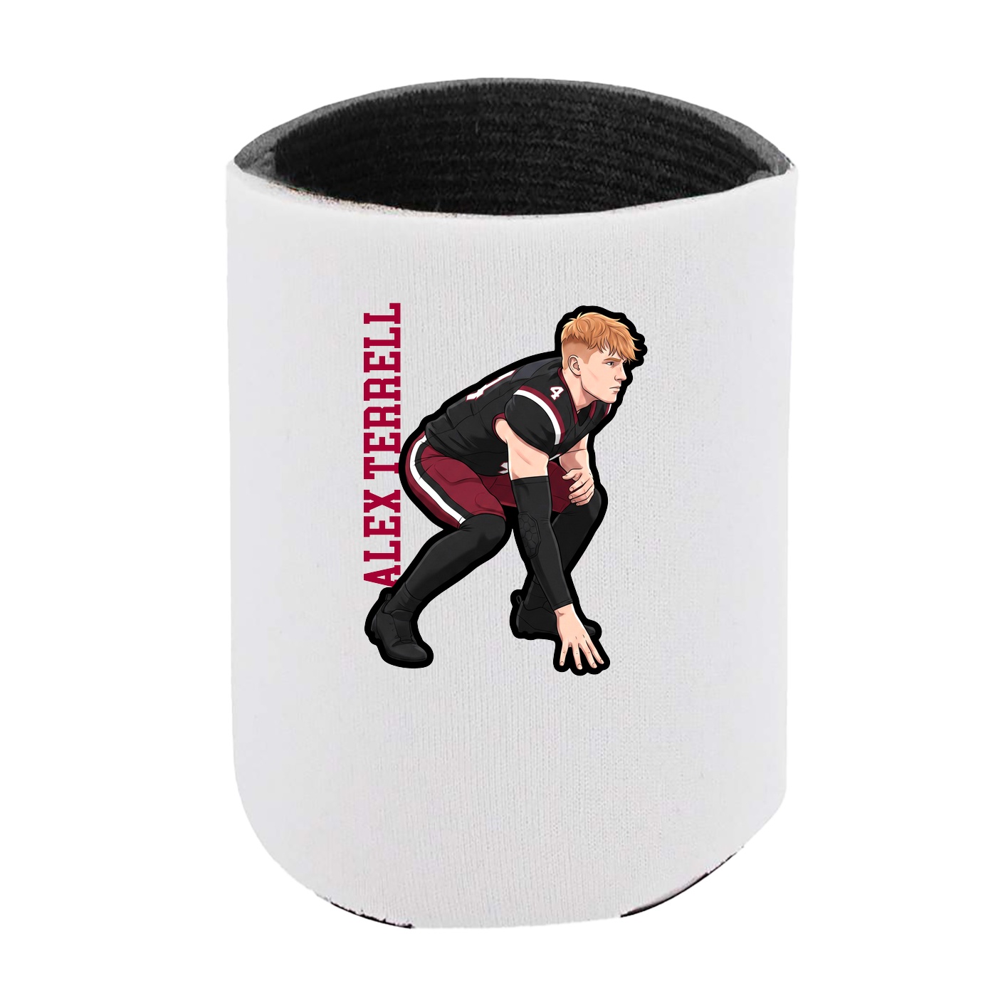 Can Holder — Name Vertical in White