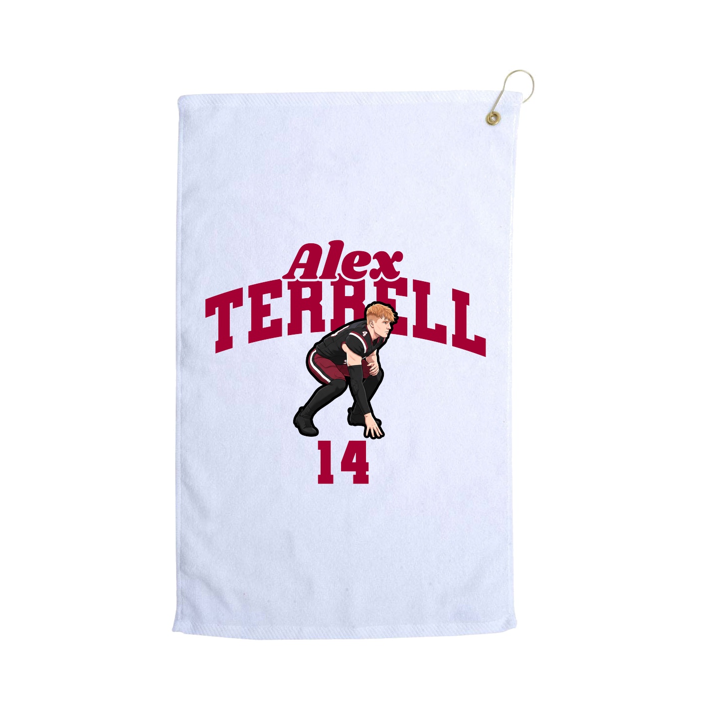 Golf Towel — Signature Arch in White
