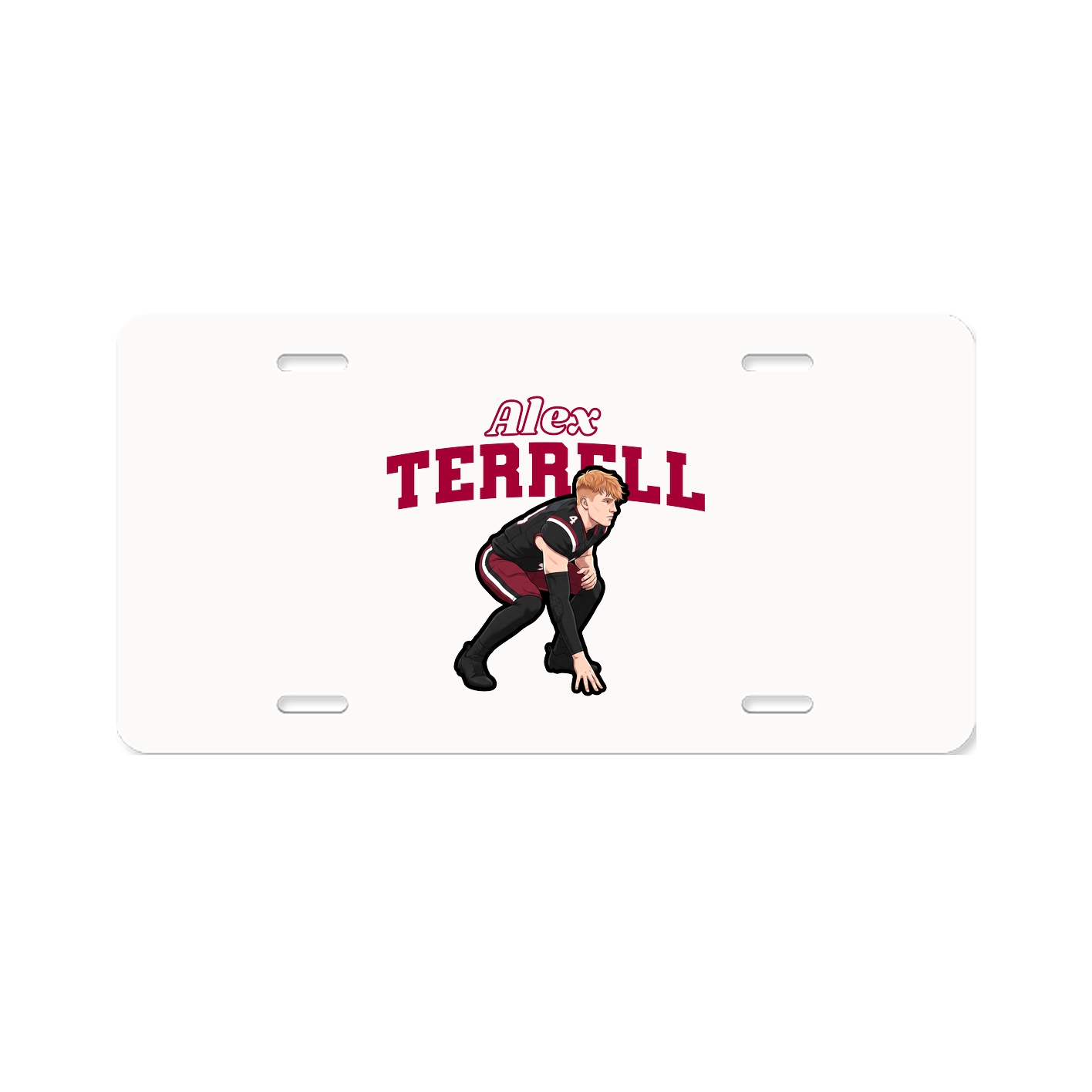 License Plate — Name Arch in Classic