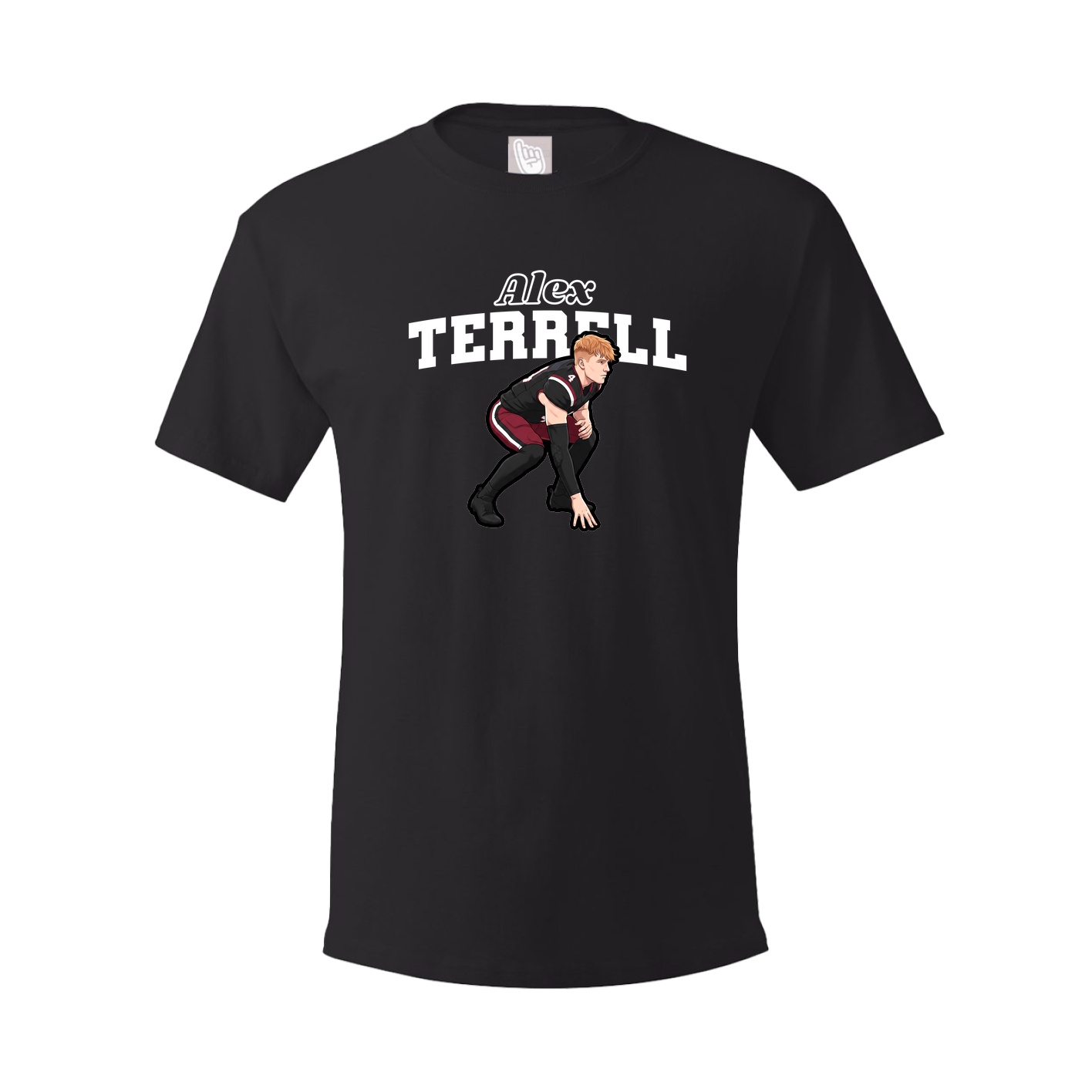 Youth Tee — Name Arch in Black
