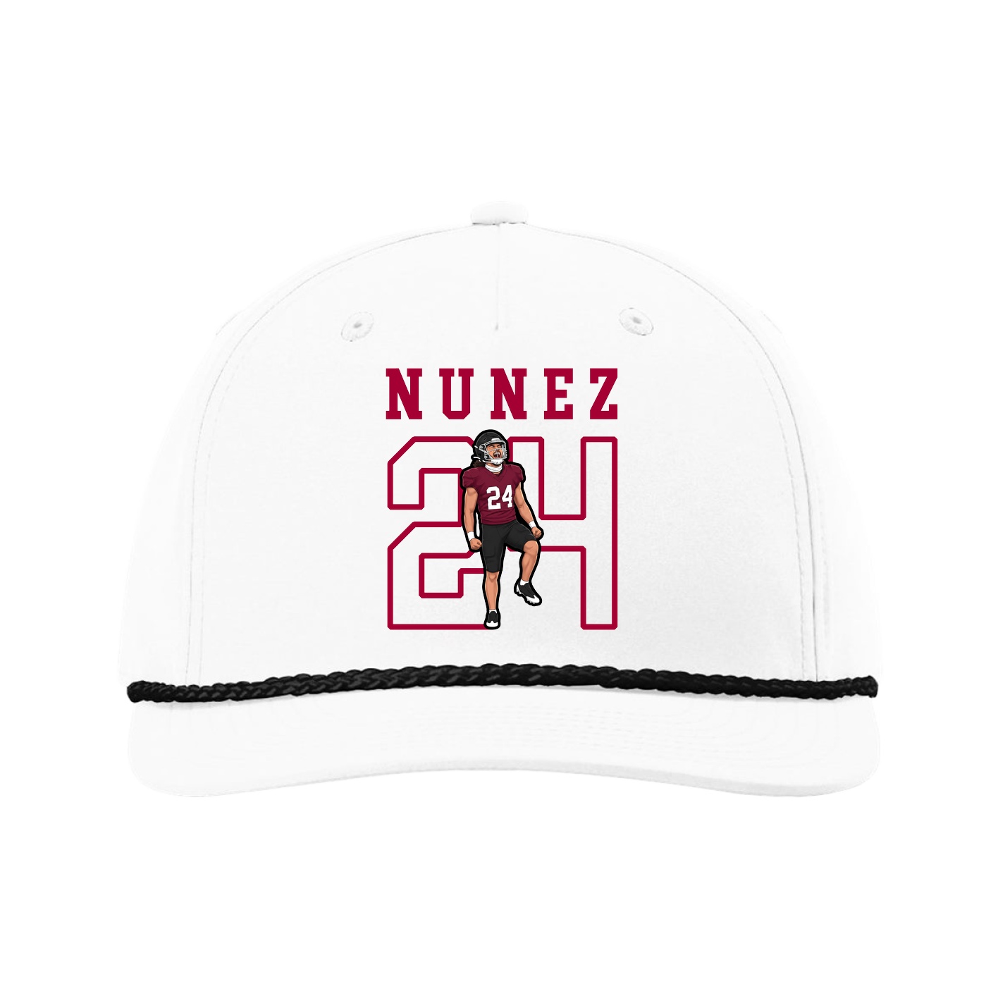 Five-Panel Classic Rope Cap — Shirsey in White