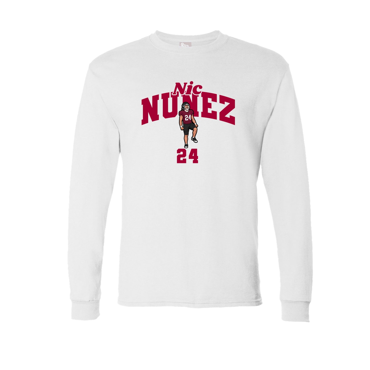 Long Sleeve Tee — Signature Arch in White
