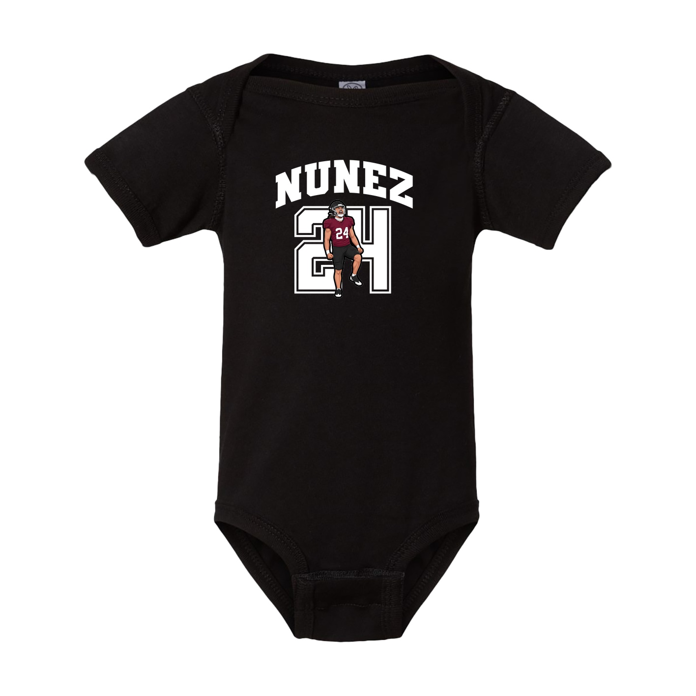 Baby Onesie — Number in Black