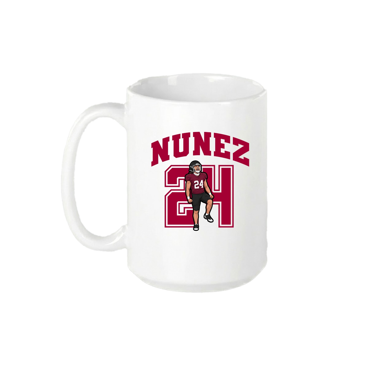 15oz Coffee Mug — Number in White
