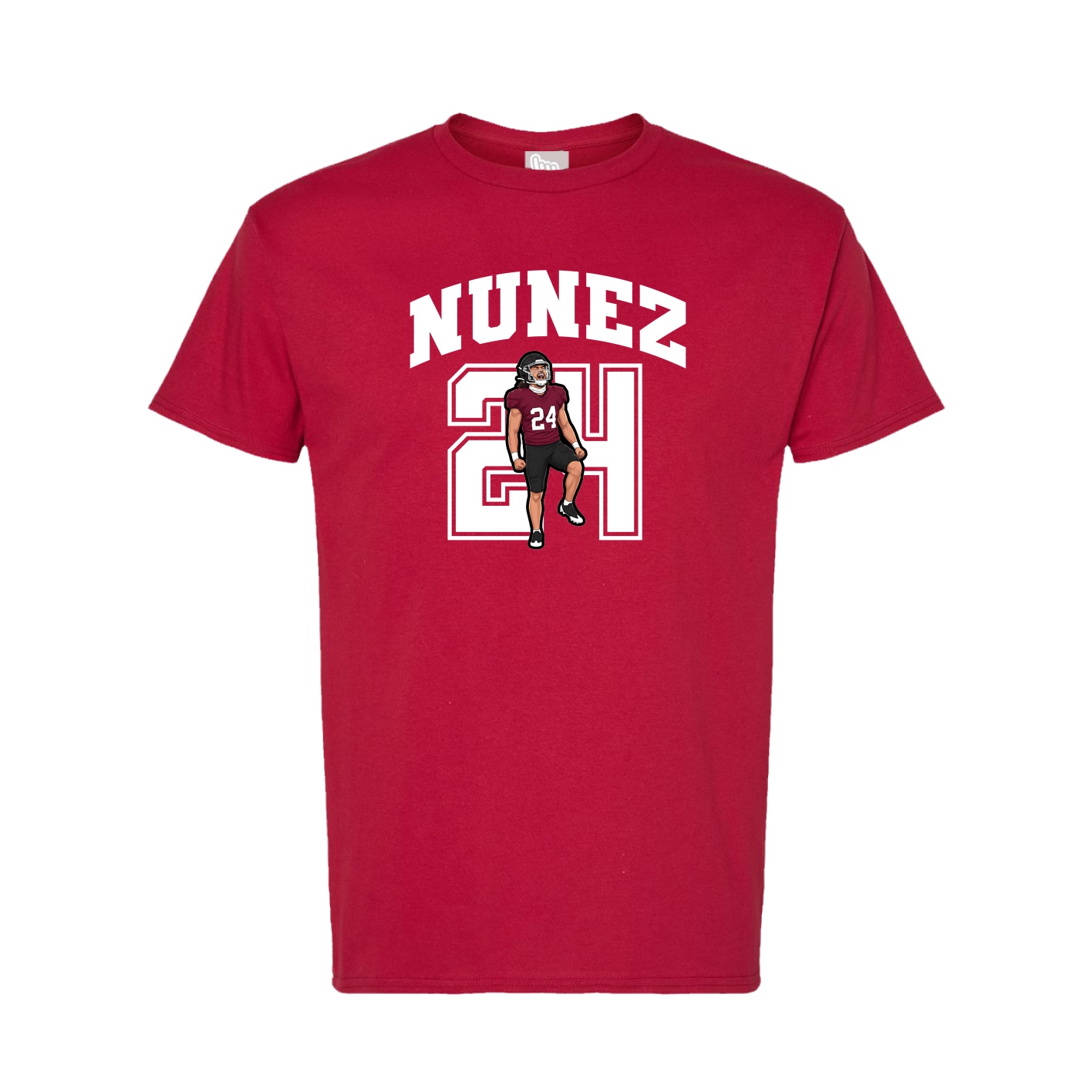 Tee — Number in Crimson