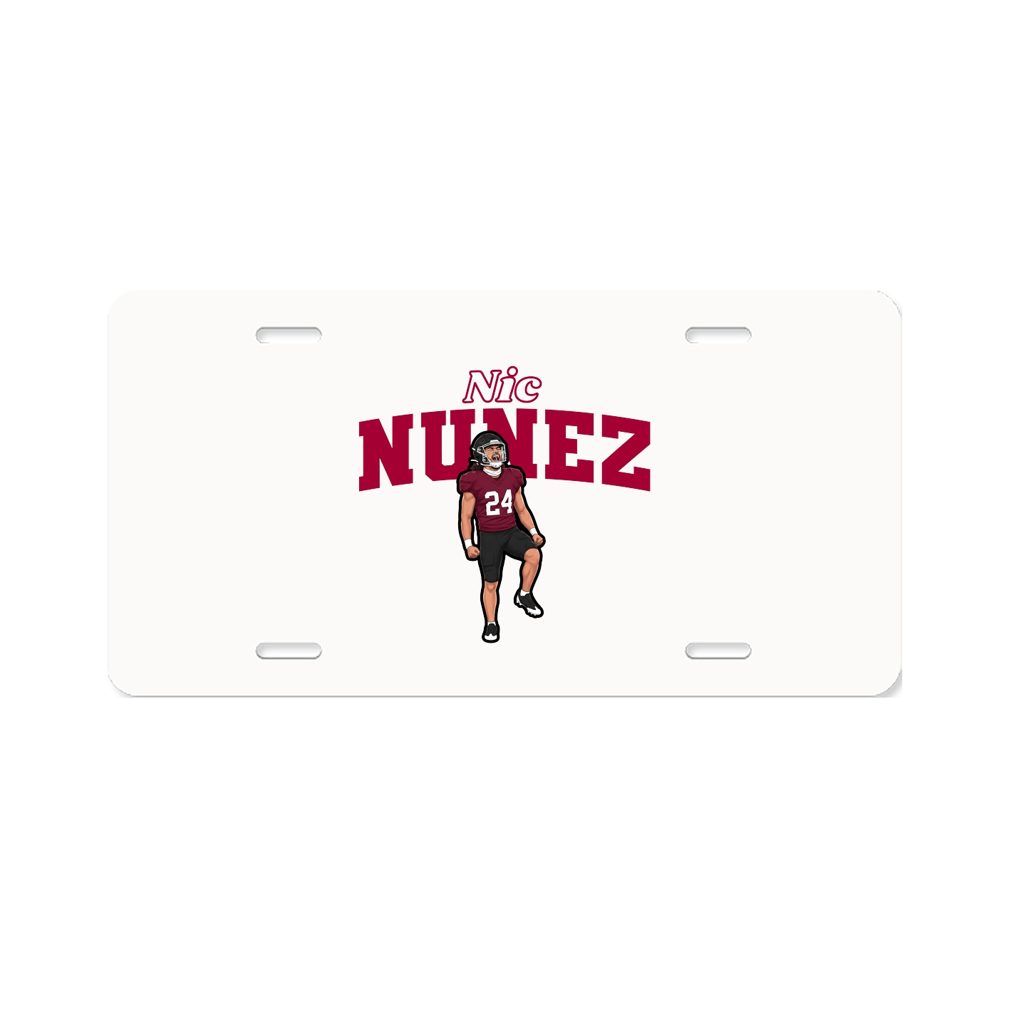 License Plate — Name Arch in Classic