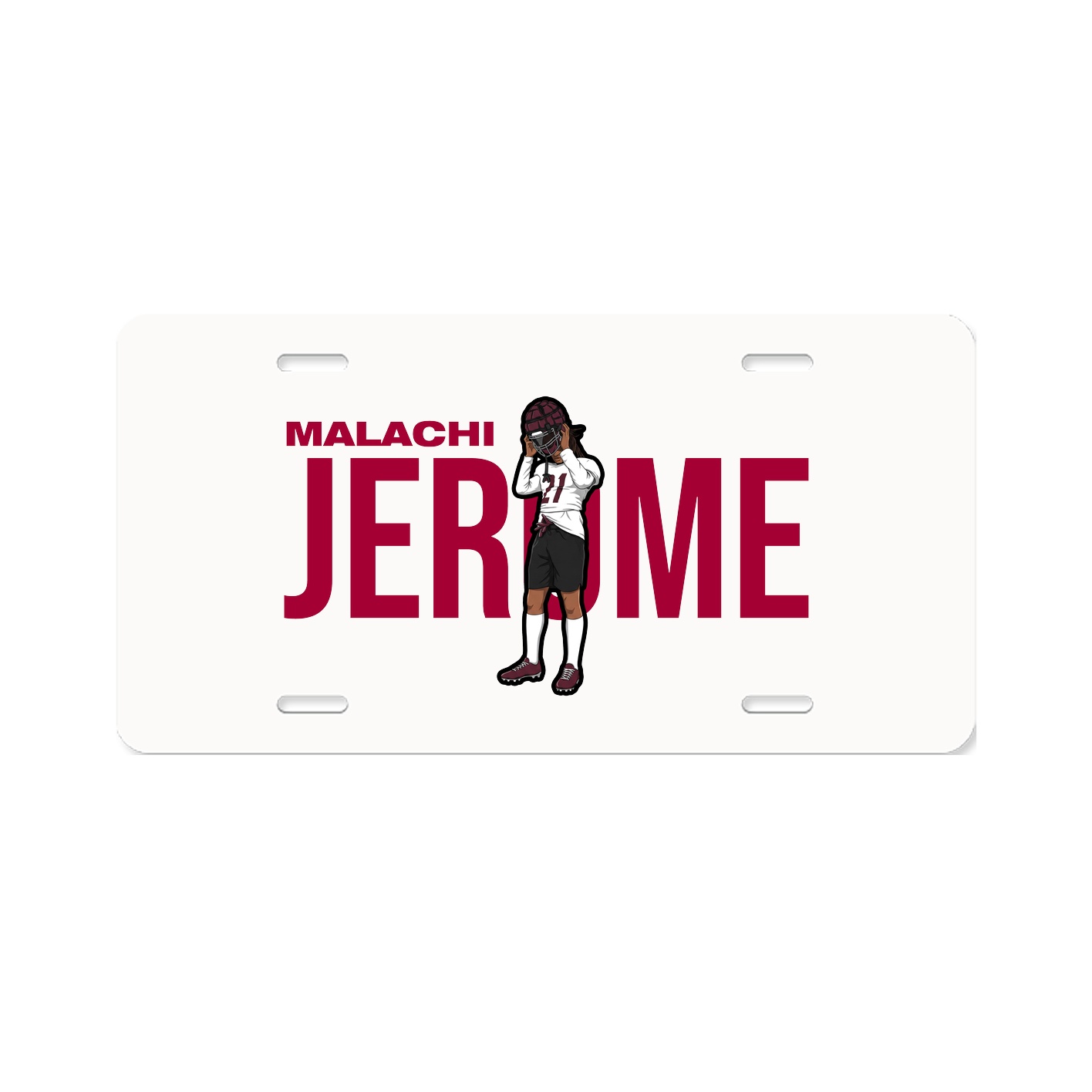 License Plate — Player Name in Classic
