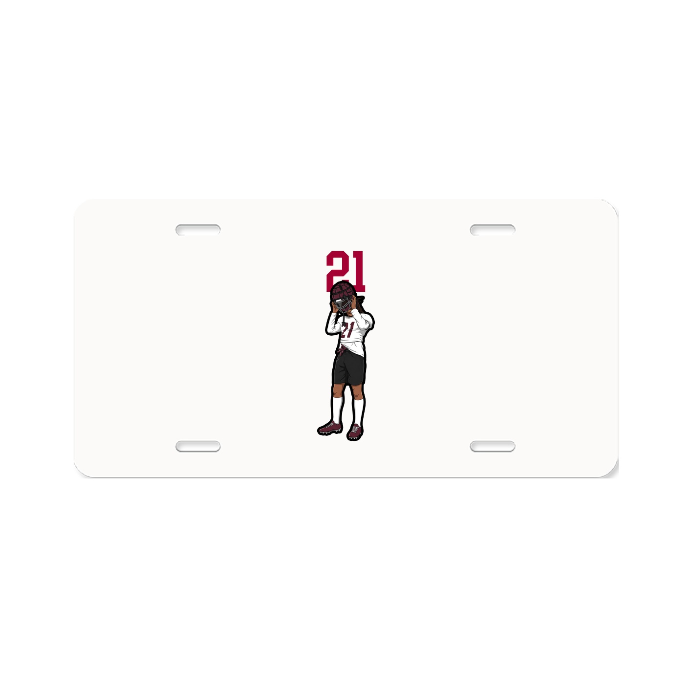 License Plate — Number Top in Classic