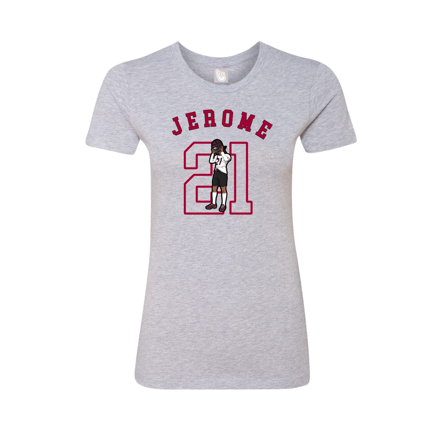 Fitted Women's Tee — Shirsey Arch in Grey