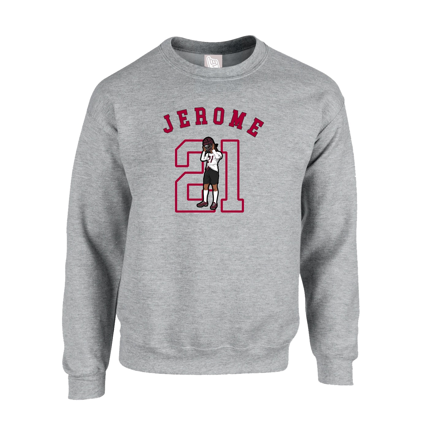 Fleece Crew — Shirsey Arch in Grey