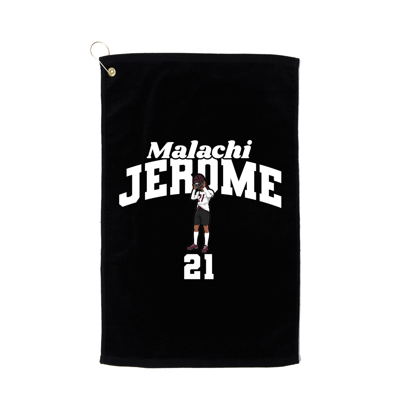 Golf Towel — Signature Arch in Black