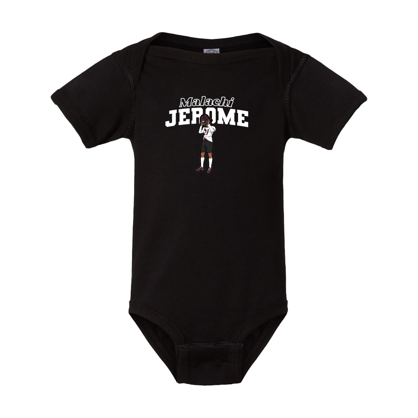 Baby Onesie — Name Arch in Black