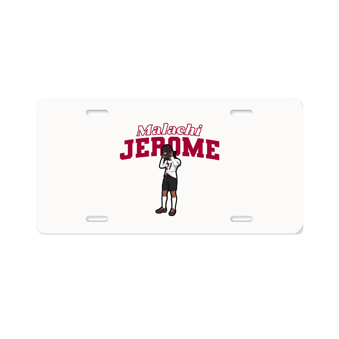 License Plate — Name Arch in Classic