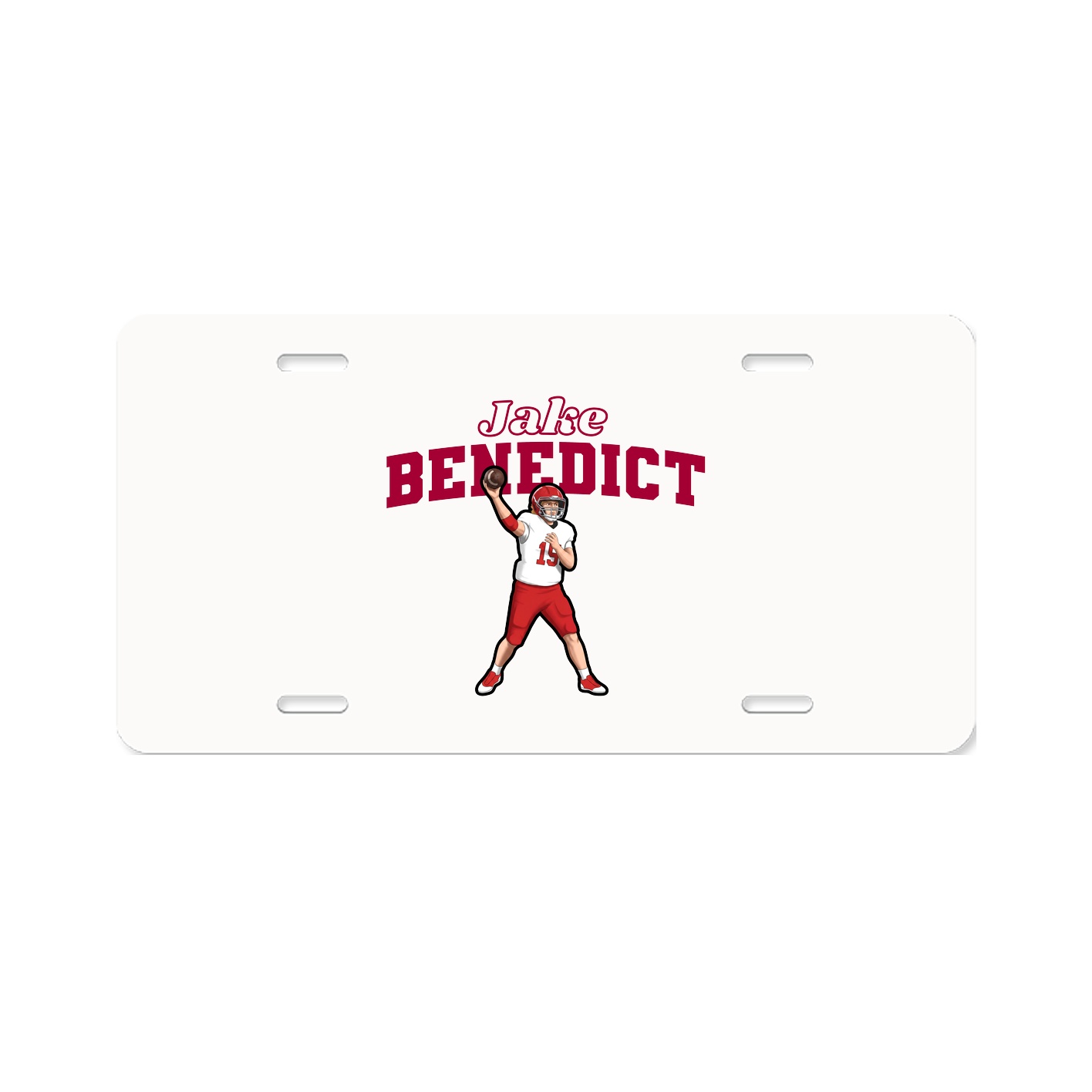 License Plate — Name Arch in Classic