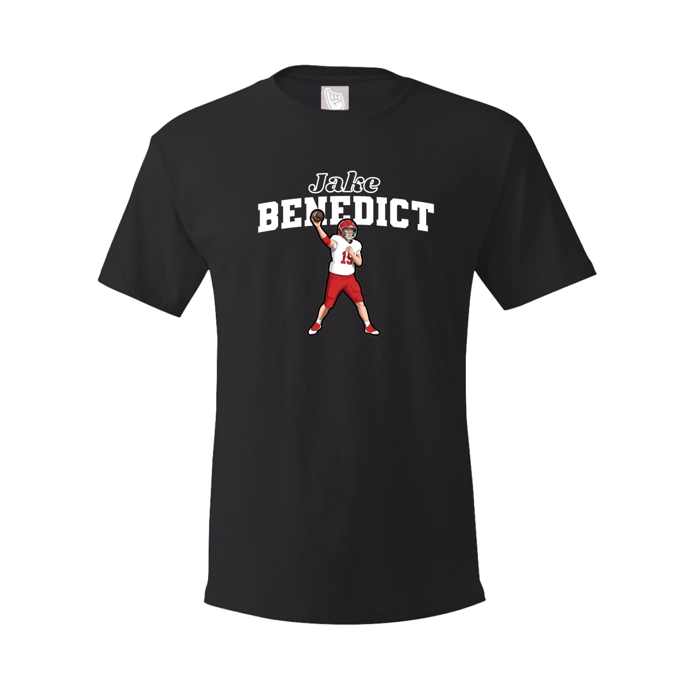 Youth Tee — Name Arch in Black