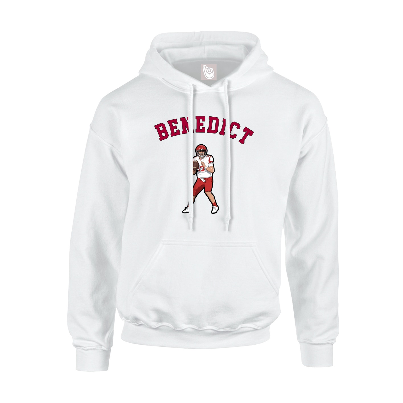 Youth Hoodie — Shirsey Arch in White