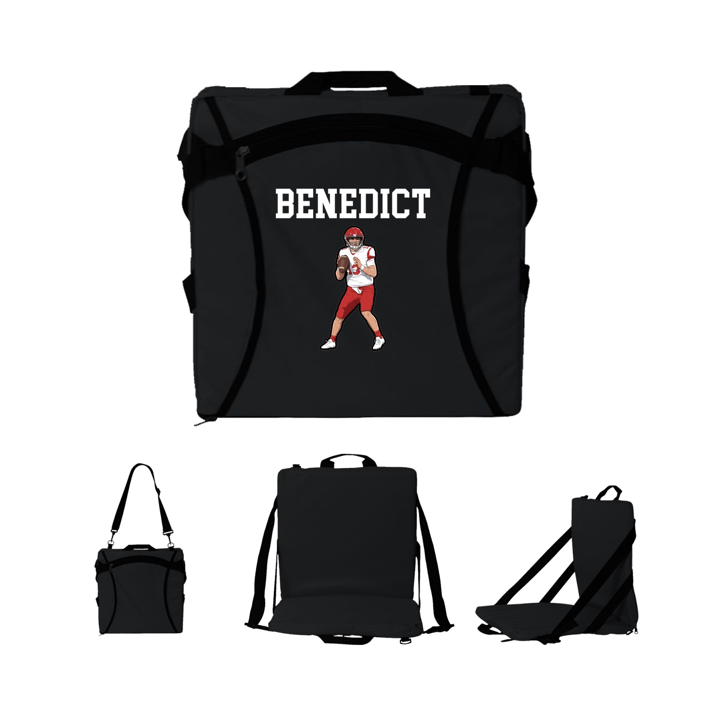 Folding Stadium Seat — Shirsey in Black