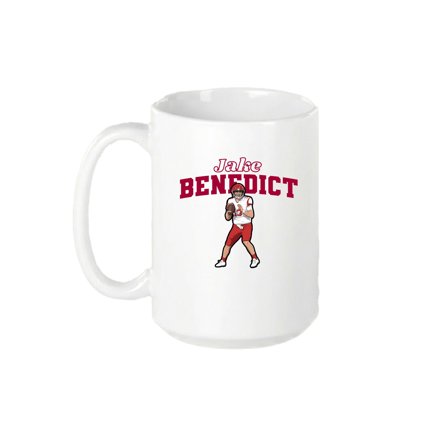 15oz Coffee Mug — Name Arch in White