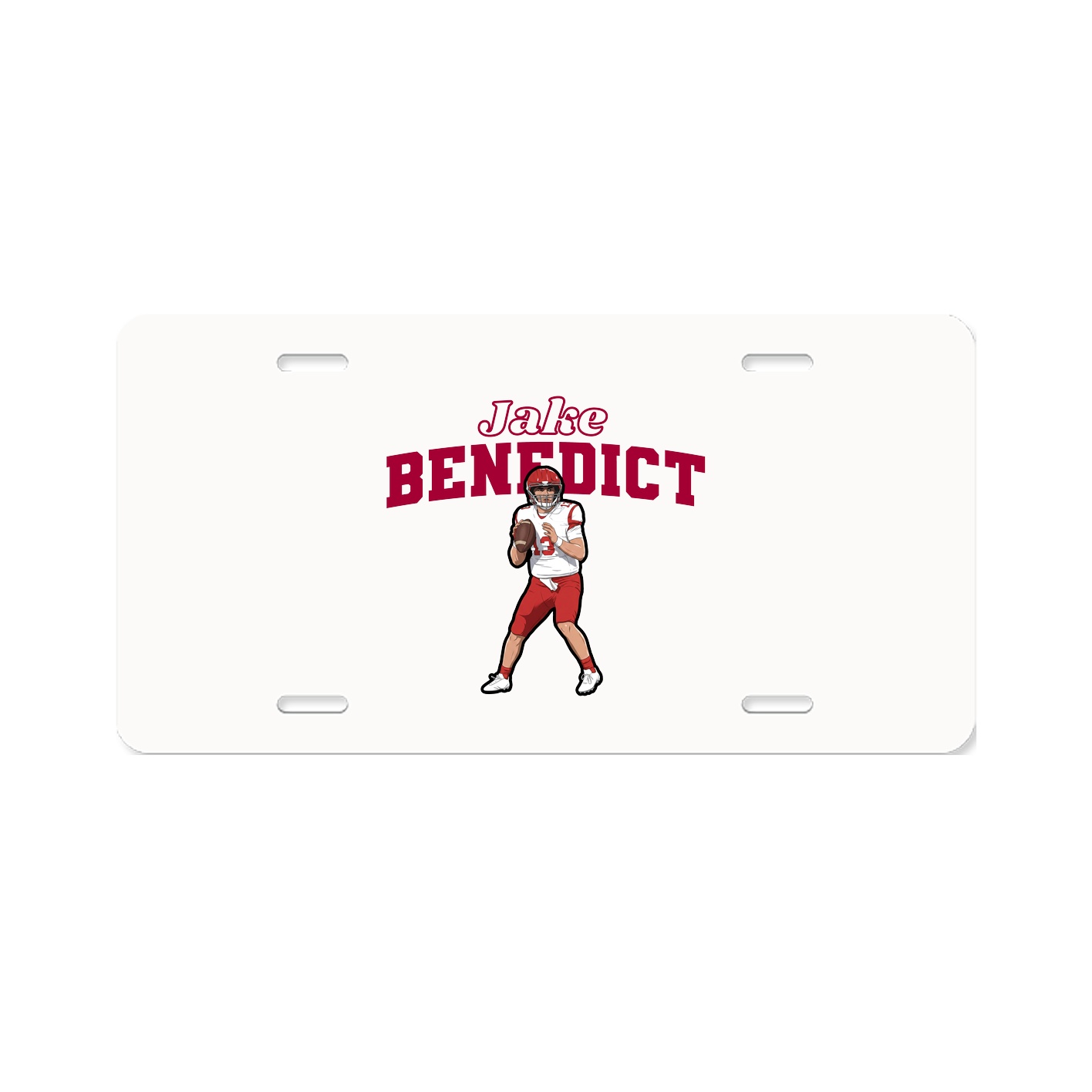 License Plate — Name Arch in Classic