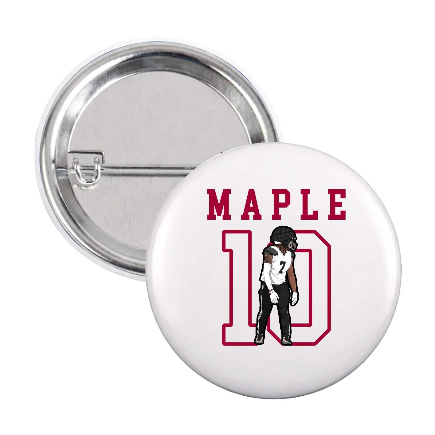 Game Day Button — Shirsey in White