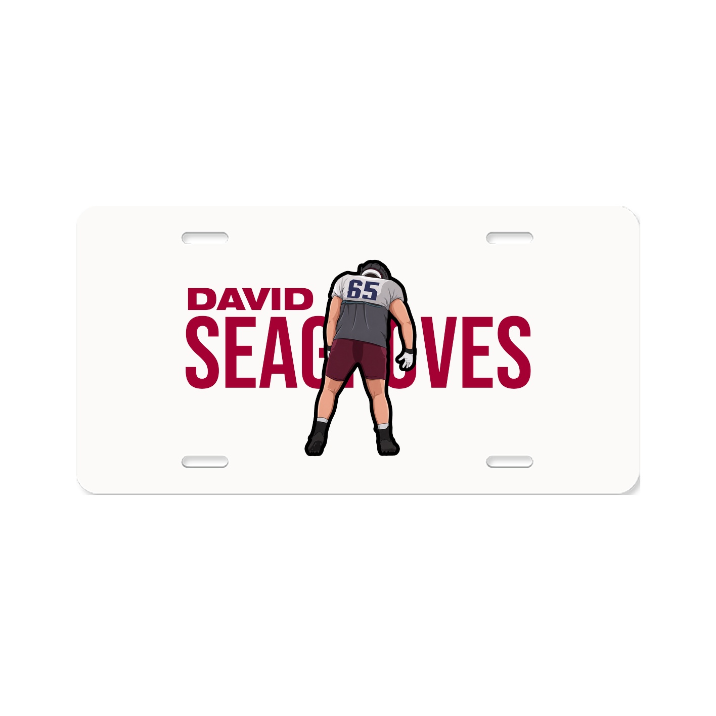 License Plate — Player Name in Classic