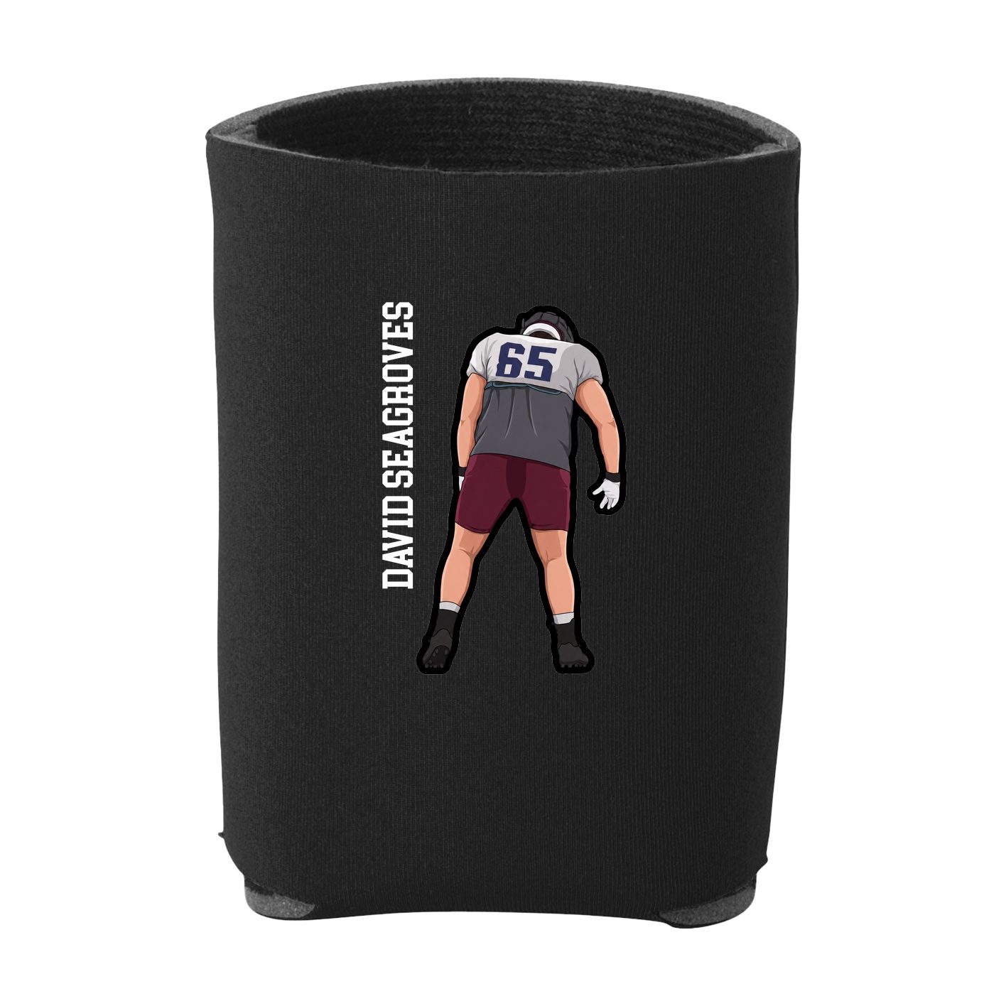 Can Holder — Name Vertical in Black