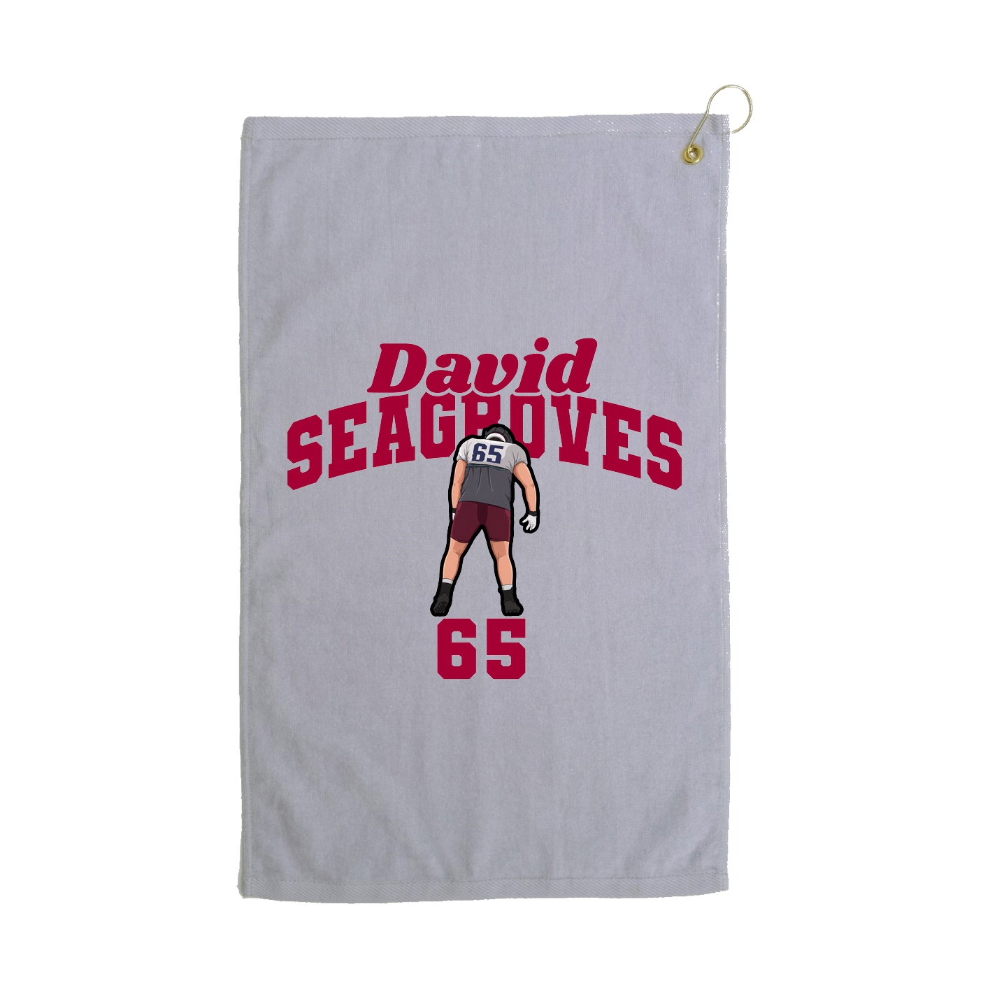 Golf Towel — Signature Arch in Grey