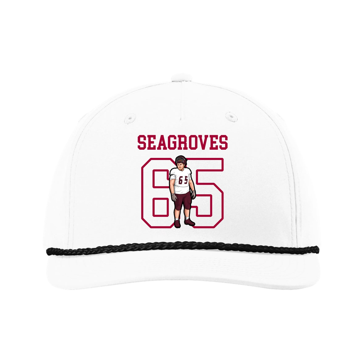 Five-Panel Classic Rope Cap — Shirsey in White