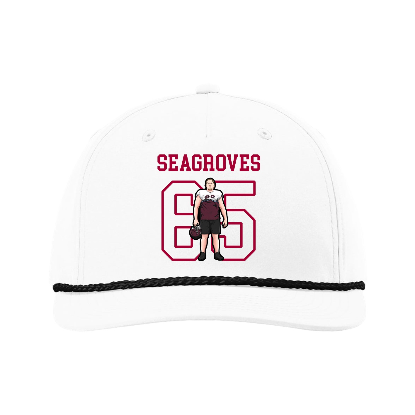 Five-Panel Classic Rope Cap — Shirsey in White
