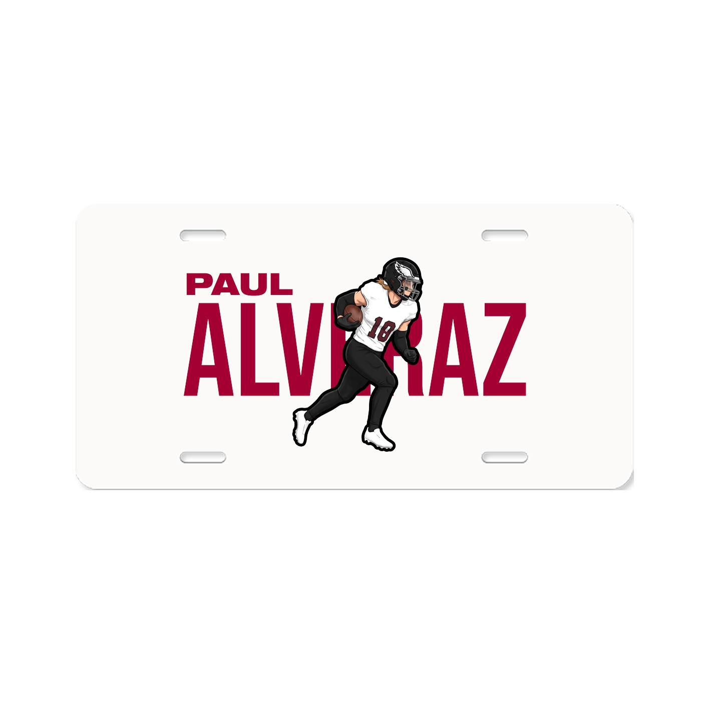 License Plate — Player Name in Classic
