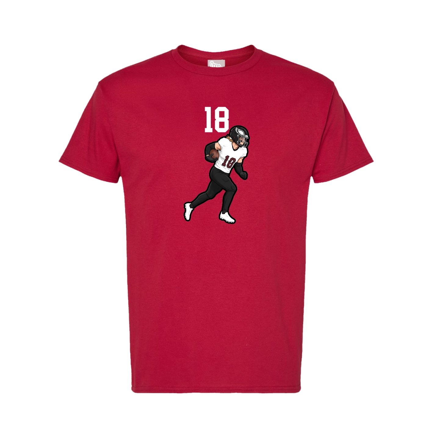 Tee — Number Top in Crimson