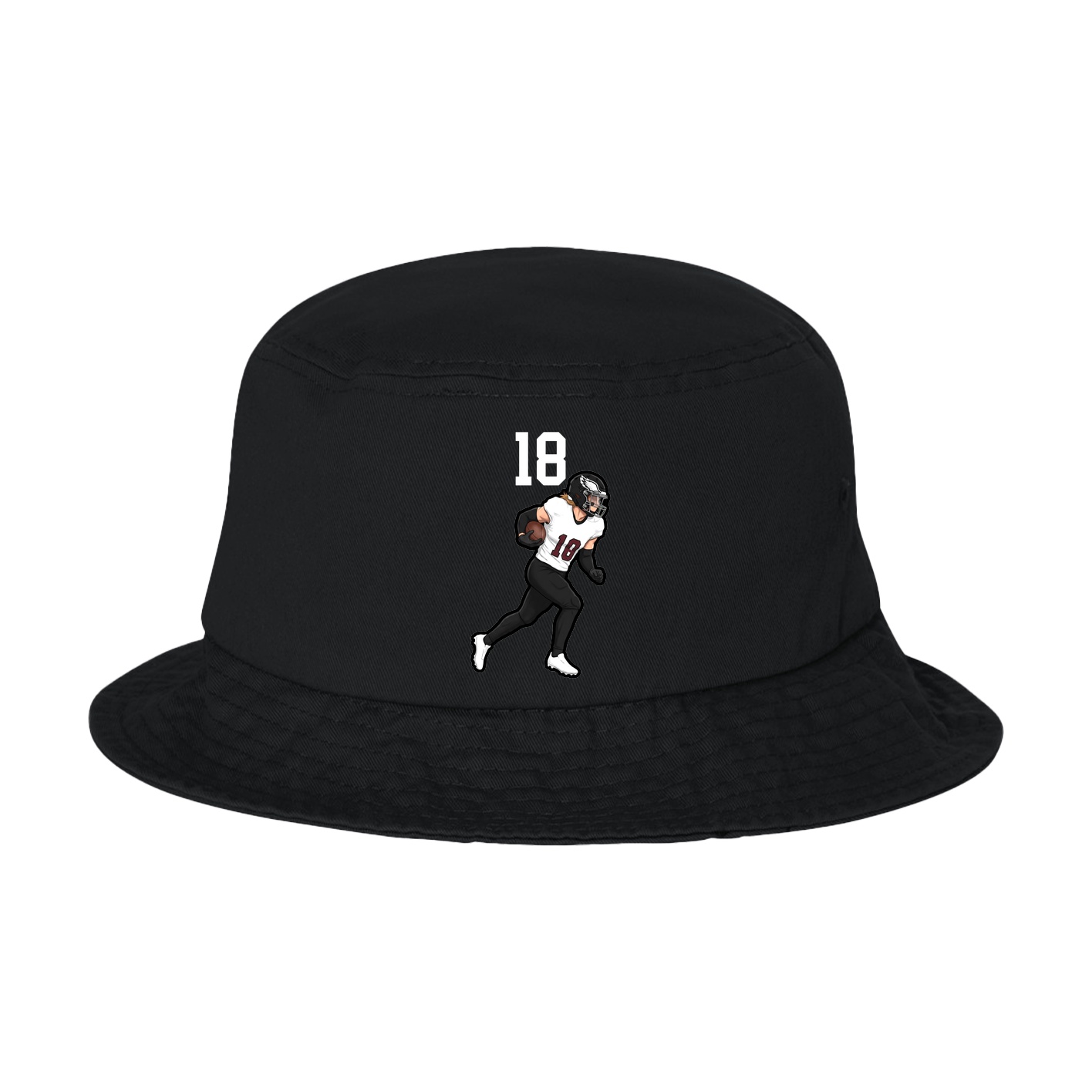 Bucket Cap — Number Top in Black