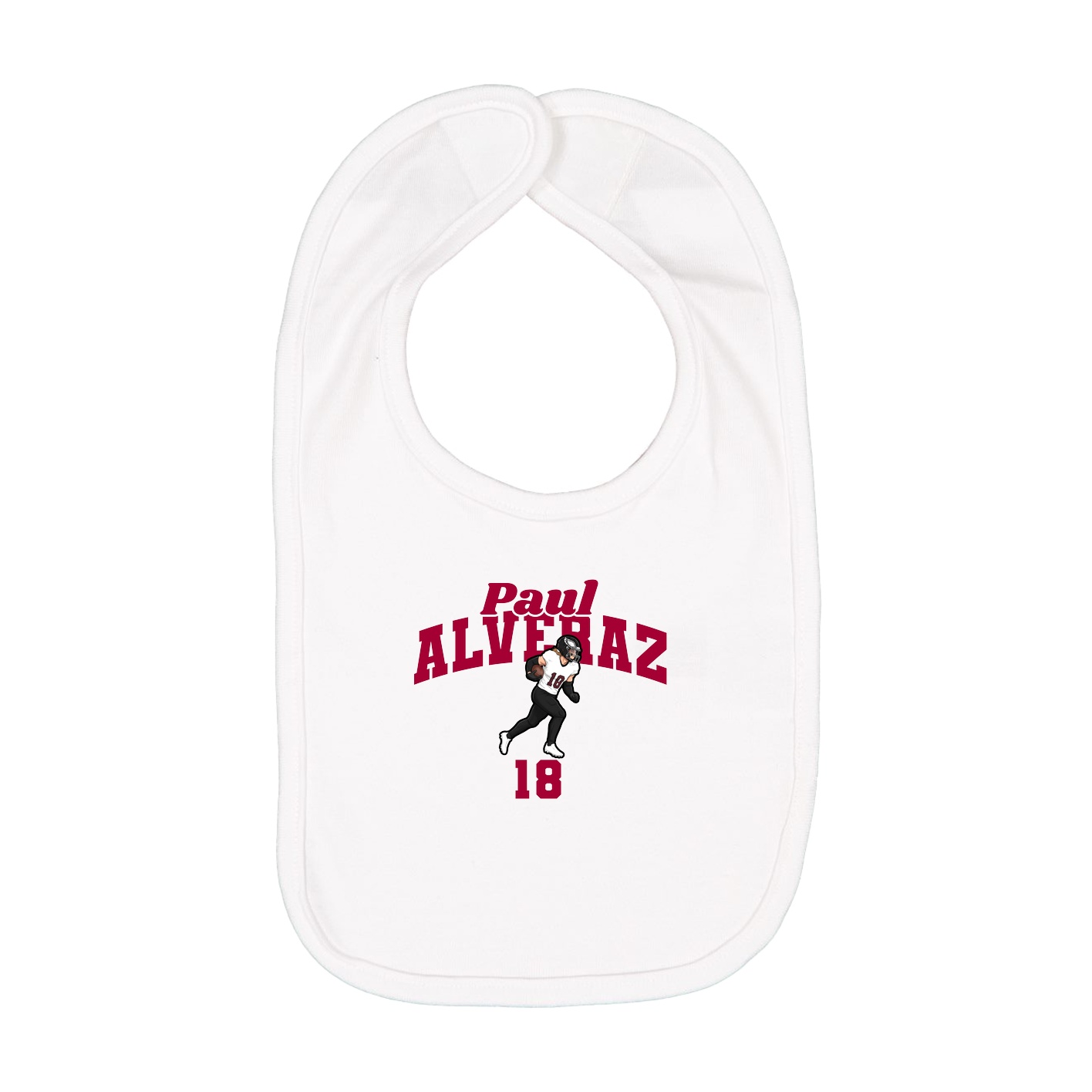 Infant Bib — Signature Arch in White