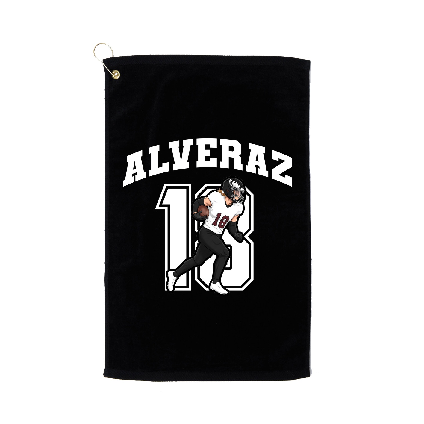 Golf Towel — Number in Black