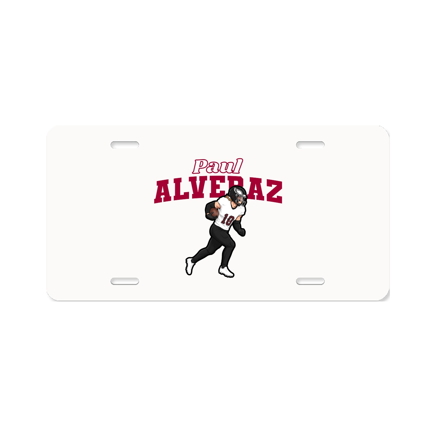 License Plate — Name Arch in Classic