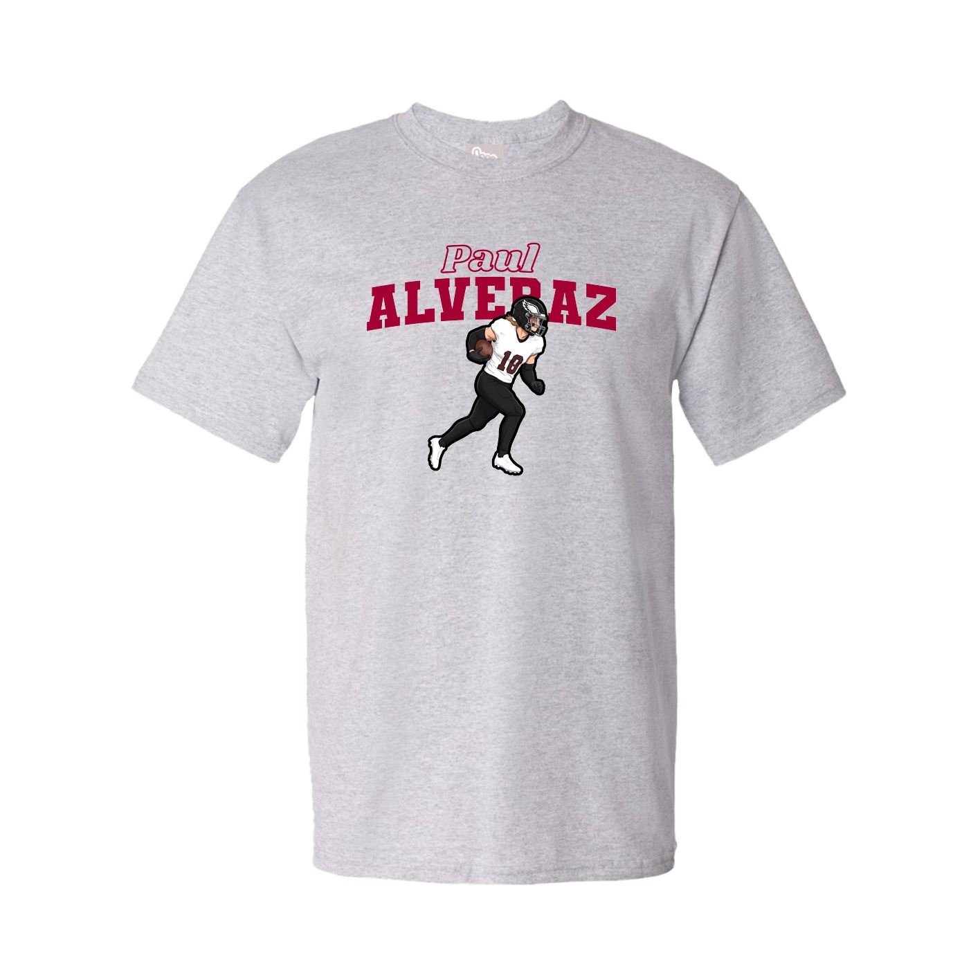 Youth Tee — Name Arch in Grey