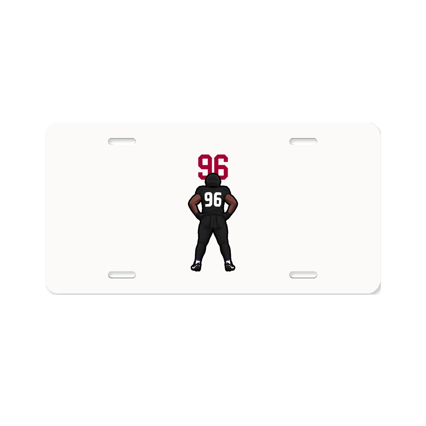 License Plate — Number Top in Classic