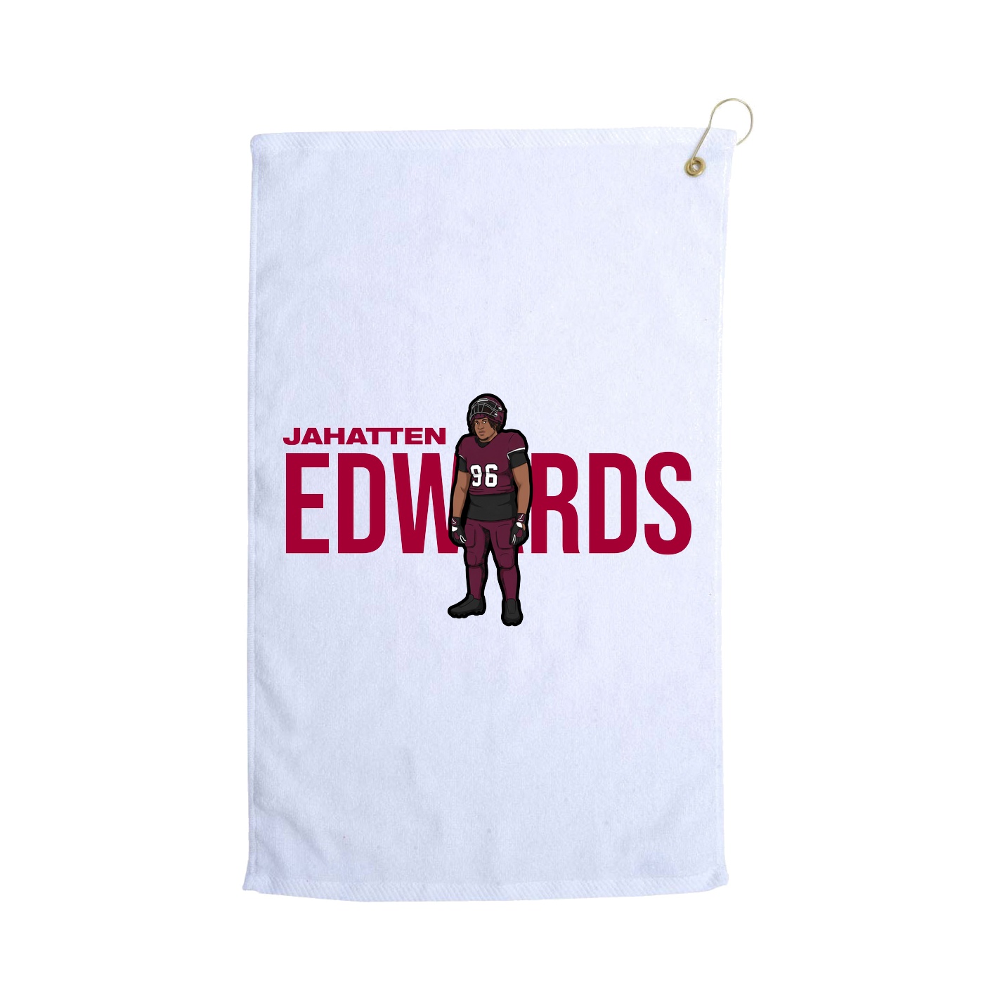 Golf Towel — Player Name in White