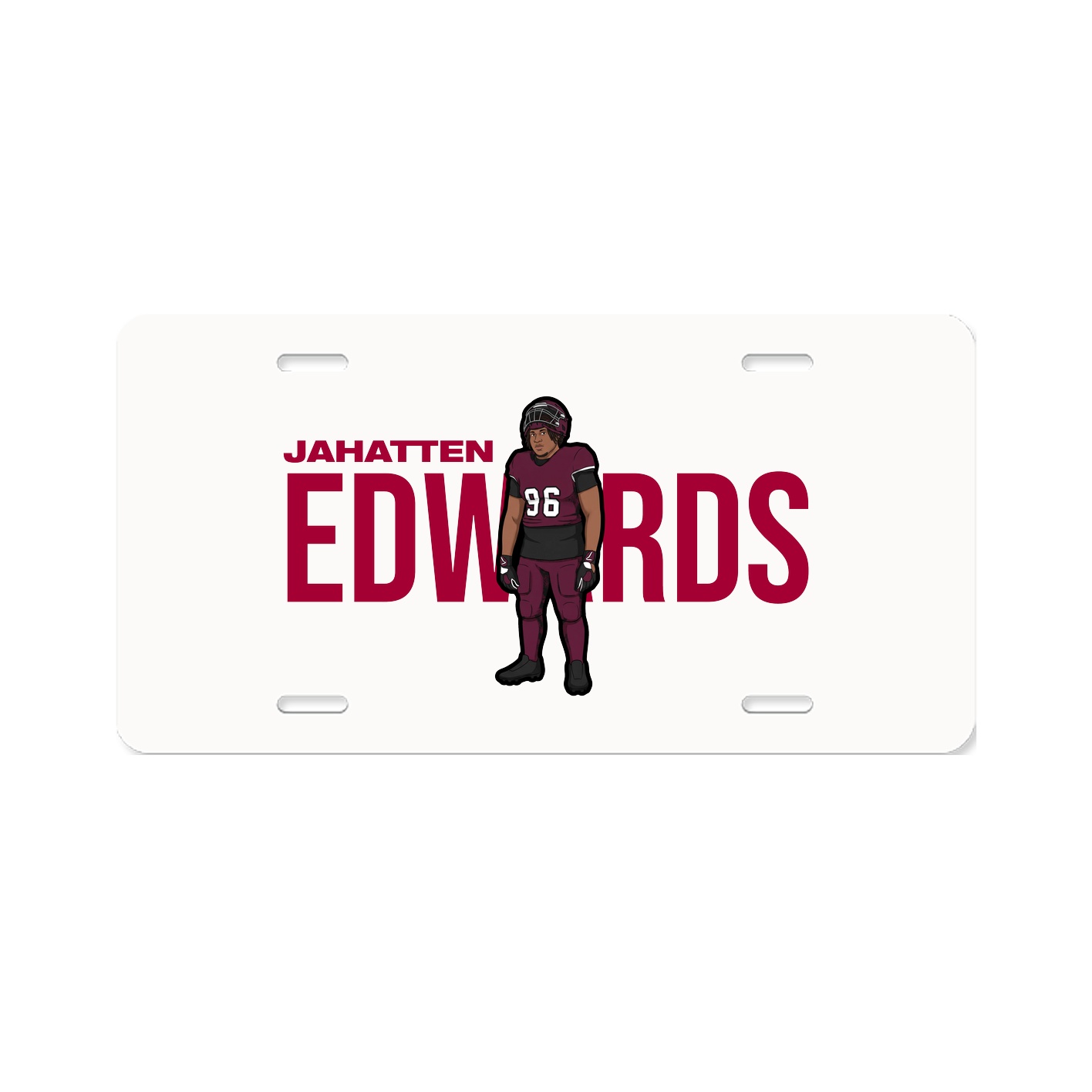 License Plate — Player Name in Classic