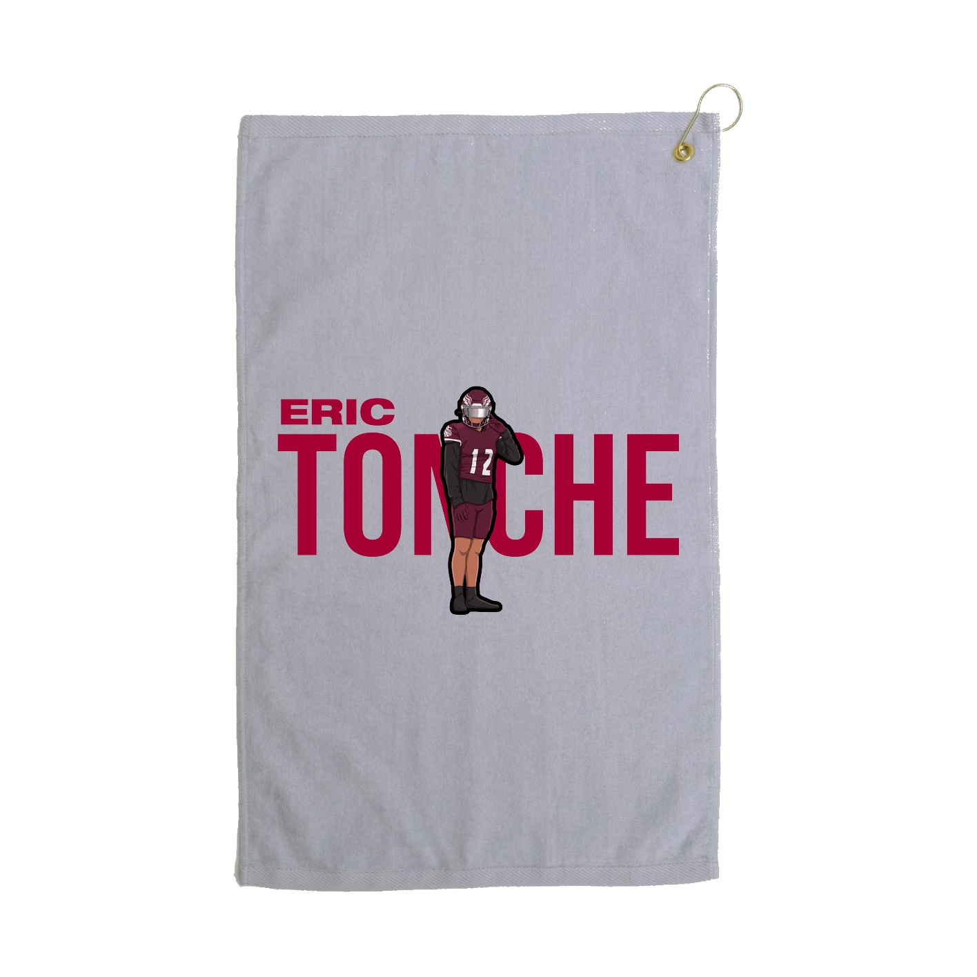 Golf Towel — Player Name in Grey