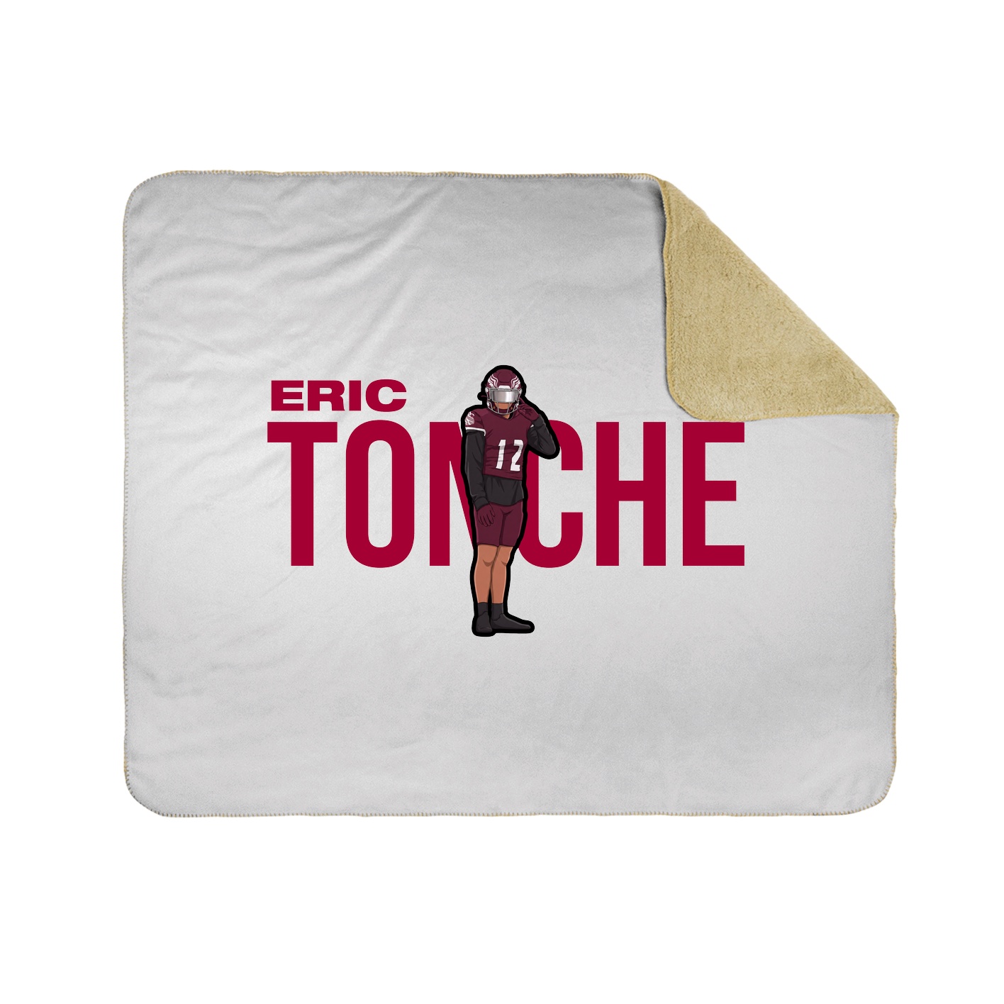 Throw Blanket — Player Name in White