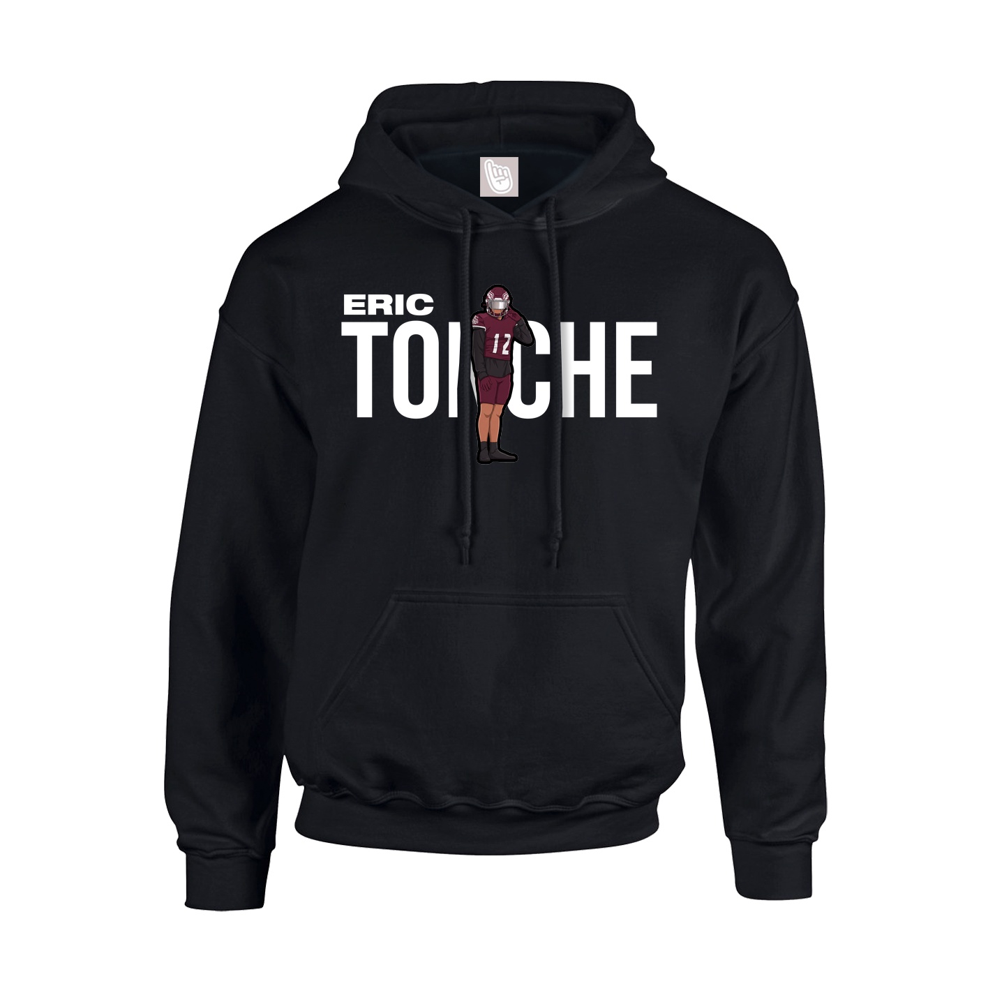 Youth Hoodie — Player Name in Black
