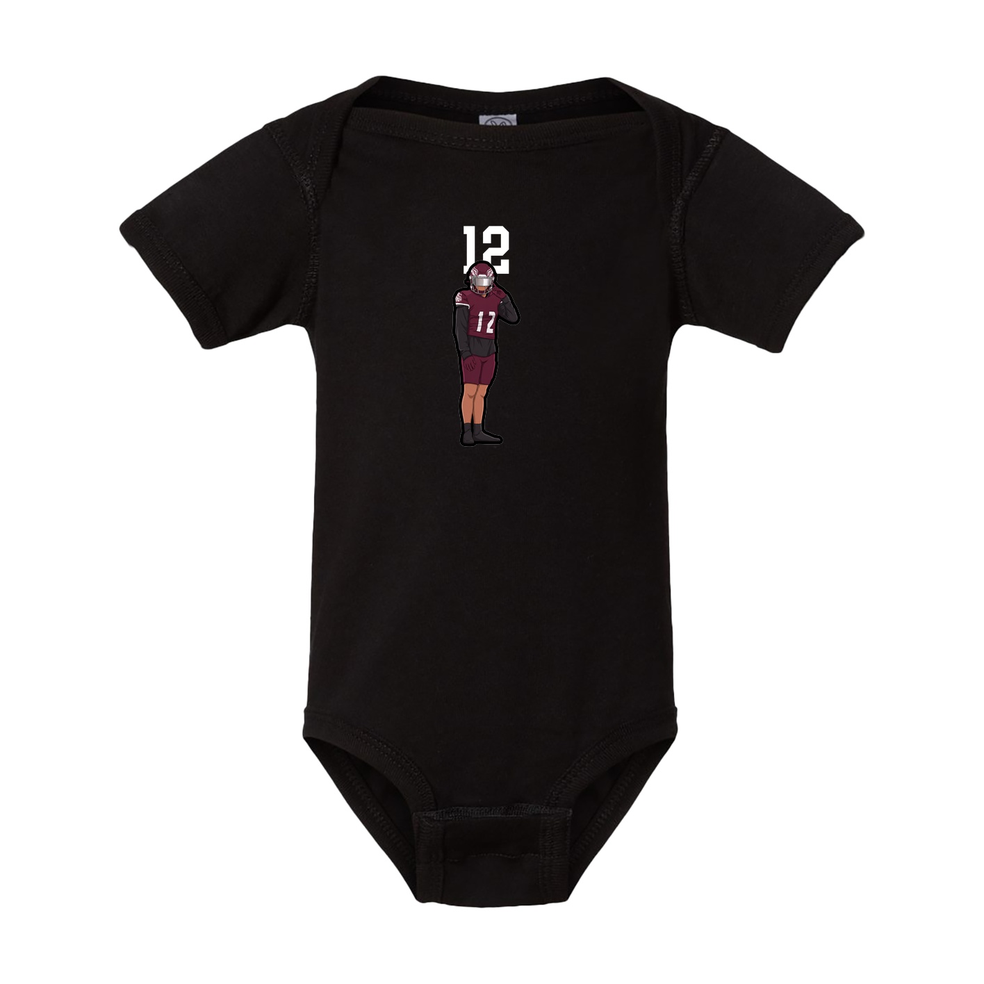 Baby Onesie — Number Top in Black