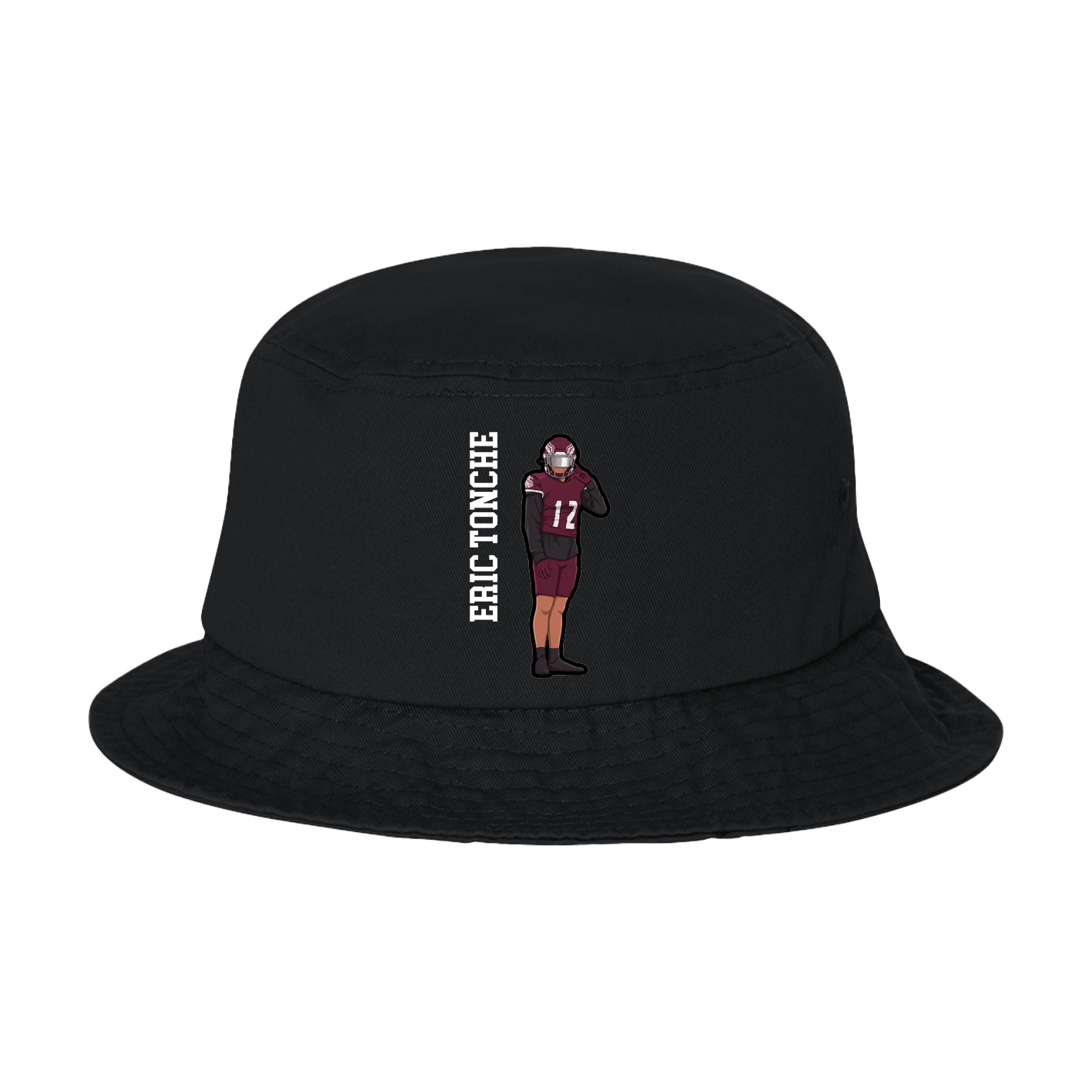 Bucket Cap — Name Vertical in Black